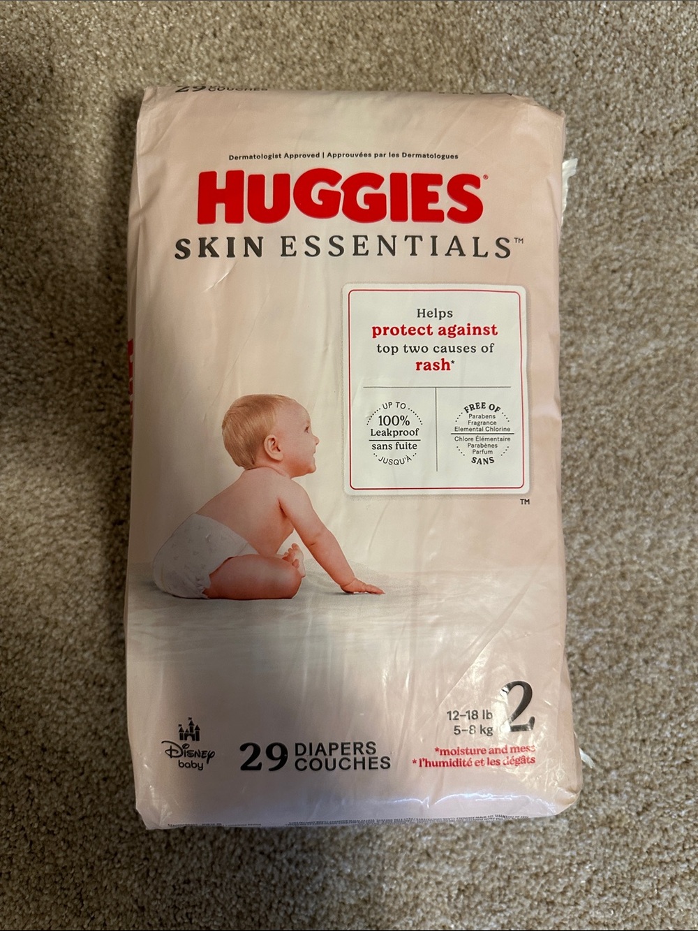 Huggies Skin Essentials Size 2 Baby Diapers - (29 Count)